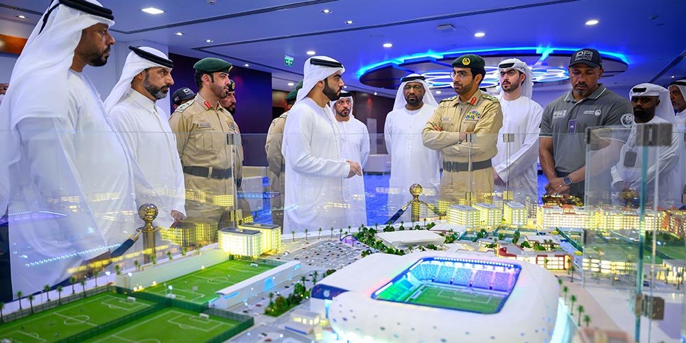 Dubai Police and Dubai Sports Council inspect stadium readiness for new sports season