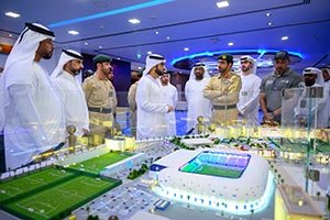 Dubai Police and Dubai Sports Council inspect stadium readiness for new sports season