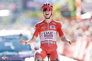 Tadej Pogačar mounts imperious attack to win stage 4 of the Vuelta a España