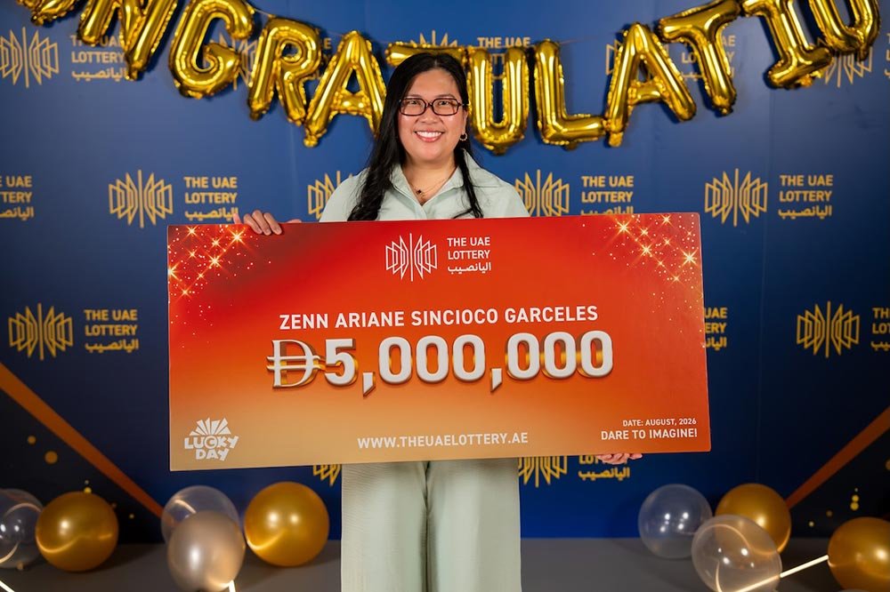 Filipina Expat Becomes The UAE Lottery's First Female Millionaire with AED 5 Million Lucky Day Win