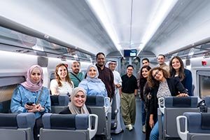 In a first-of-its-kind experience for a private Emirati company  Hattlan Media turns Etihad Rail journey into a creative workspace