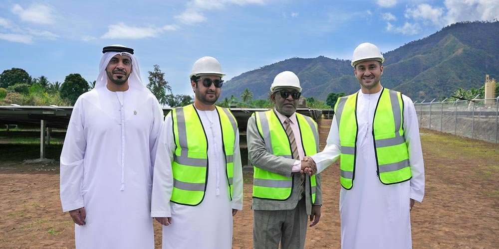 President of the Comoros H.E. Azali Assoumani inaugurates UAE-financed solar plants to strengthen energy security and support sustainable development