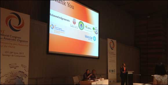 Masdar Institute Paper Wins Best Presentation Award at 13th World Congress on Anaerobic Digestion in Spain