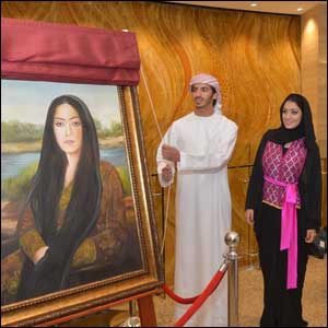 ‘Arab Mona Lisa' Unveiled  at AVENUE AT ETIHAD TOWERS