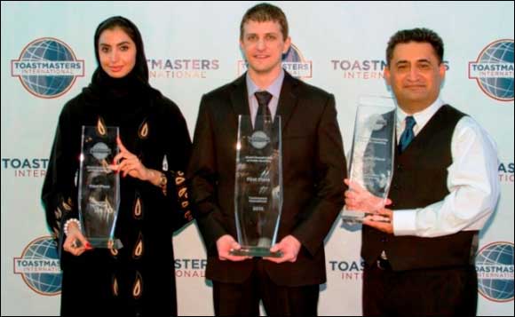 DHA employee becomes first Arab women to win third place in international public speaking contest.