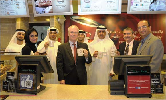 H.E. Ross Miller Consul General of Canada to Dubai and the Northern Emirates inaugurates Tim Hortons at EPPCO