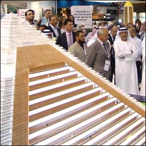 His Highness Sheikh Mohammed bin Rashid Al Maktoum Visits Falconcity of Wonders Stand at Cityscape Global 2013