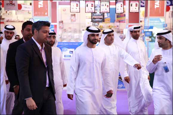 His Highness Sheikh Mansoor Bin Mohammed Al Maktoum visits Gitex Shopper