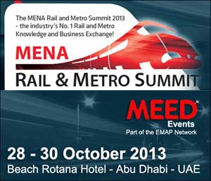 MENA rail projects worth $225 billion to be probed at MEED conference this month