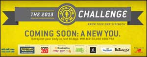 Health Factory participates in Gold's Gym's Fat to Fit Challenge as its official nutrition partner.