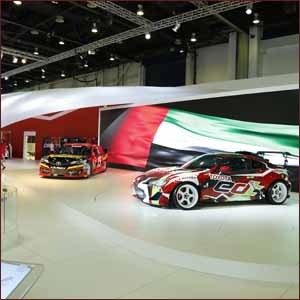 Al-Futtaim Automotive marks UAE Flag Day with stunning display at the 2013 Dubai International Motor Show