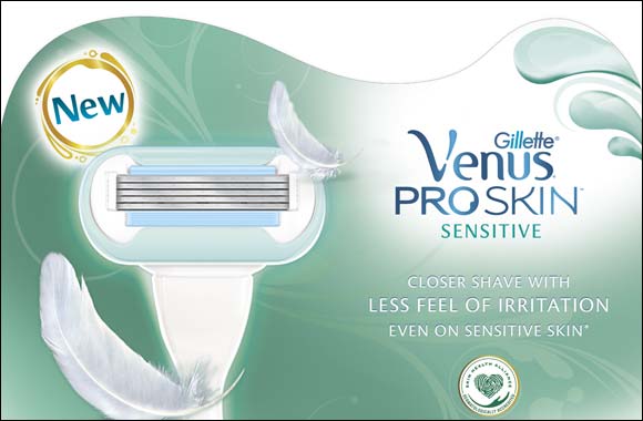 New Gillette Venus Proskin Moisture Rich Razor helps moisturize and reduce skin irritations