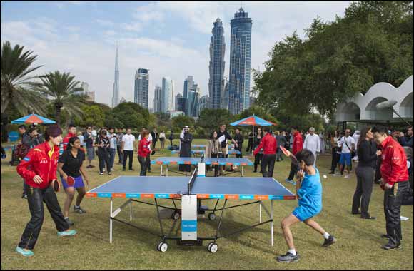Chinese National Table Tennis Team backs community initiative to grow game in Dubai