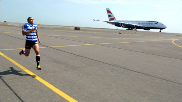 Do You Have What it takes to Race British Airways' New A380? Accept the Challenge and Find Out; #ManVsPlane