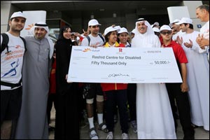 Emirati Banker Raises AED 50,000 for Charity