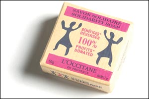 A fund-raising soap from L'OCCITANE to support women's entrepreneurship in burkina faso