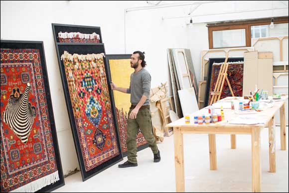 Artist Faig Ahmed debuts in dubai to distort and reinvent traditional carpets