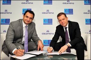 datamena and Türk Telekom International sign partnership agreement at Capacity Middle East