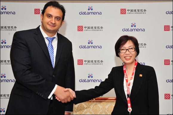 datamena and China Comservice announce partnership during Capacity Middle East