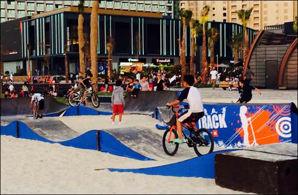 Test Your Limits at The Beach with Pump Track and Climbing Wall