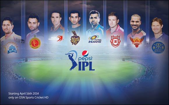 Catch the adrenaline-packed Indian Premier League exclusively on OSN Sports Cricket HD