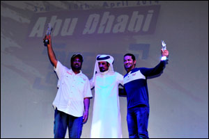 Sheikh Zayed Bin Hamdan presents trophies at prizegiving for Abu Dhabi Desert Challenge