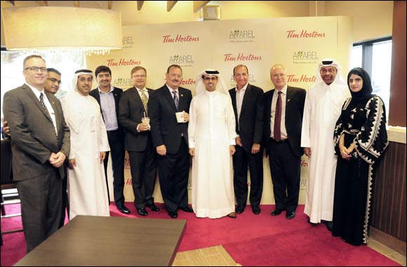 Hamad Buamim & Ross Miller inaugurate Tim Hortons at Dubai Chamber