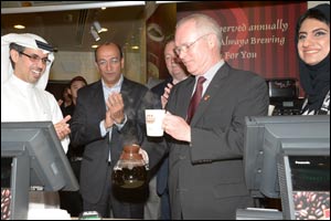 Hamad Buamim & Ross Miller inaugurate Tim Hortons at Dubai Chamber