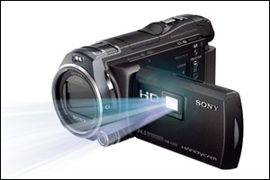 Handycam® with Built-in Projector from Sony Delivers Brighter Projection, Smoother Pictures