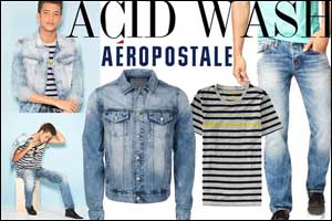 Acid wash for off-duty style with Aeropostale