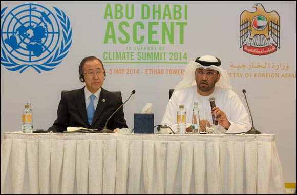 His Highness Sheikh Abdullah and UN Secretary General Ban Ki-moon Open High Level Climate Talks in Abu Dhabi