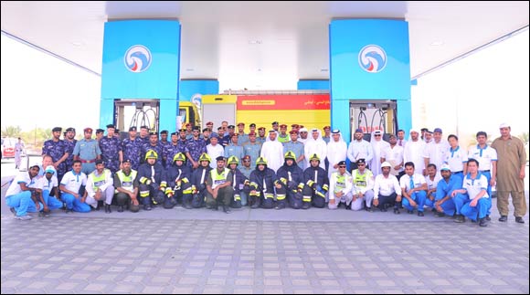ADNOC Distribution Organizes Fire and Evacuation Drill at Mazyad Service Station in Al Ain