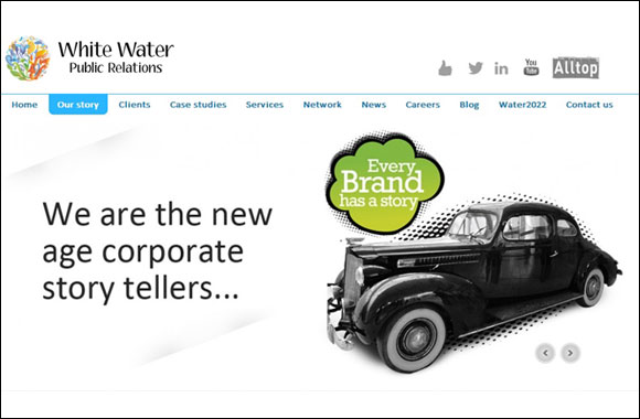 Dubai based White Water PR' adopts the pictorial' website format