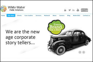 Dubai based ‘White Water PR' adopts the ‘pictorial' website format