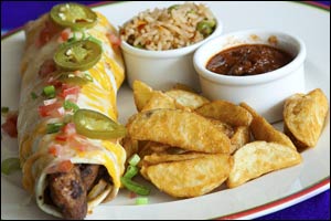Authentic Mexican Burrito Treats At Cantina Mariachi