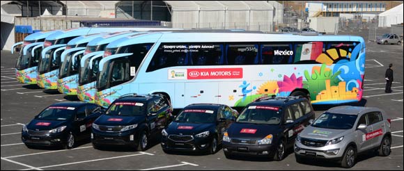 Kia Motors hands over vehicle fleet for 2014 FIFA World Cup BrazilTM