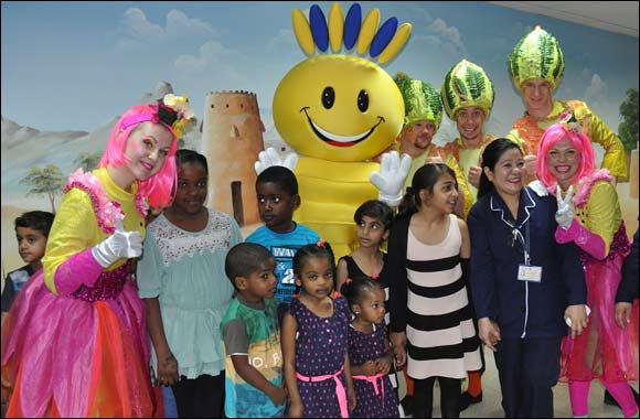 Modhesh charms children during visit to schools, hospitals and malls across UAE