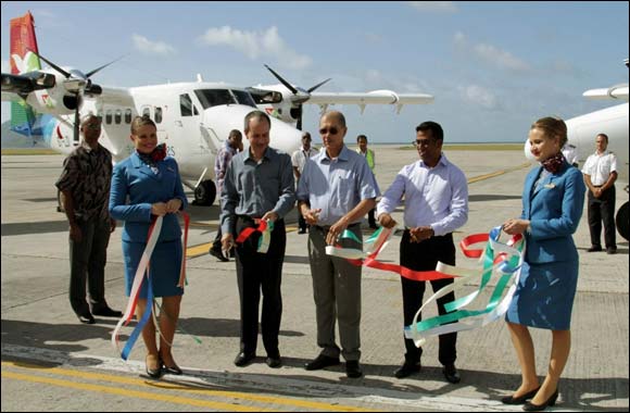 Seychelles President James Michel Welcomes Air Seychelles' Two New Twin Otter Aircraft