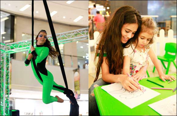 Parkour Performance, Aerial Act and Arts & Crafts at Dubai Marina Mall