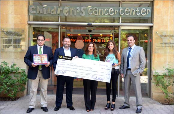 Spinneys' customers donate more than 115 LBP million to the Children's Cancer Centre of Lebanon