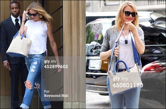 Cameron Diaz carrying the Baylee!