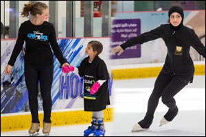 Local Skaters Spin, Twirl and Pivot with Disney on Ice Stars at the Dubai Mall Master Class