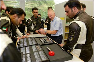 UAE Air Force display team, Fursan Al Emarat visits home of Breitling