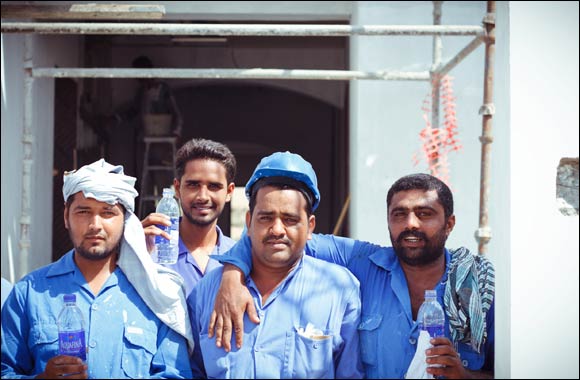 The Sameness Project and Collegiate American School spread cheer to workers around city