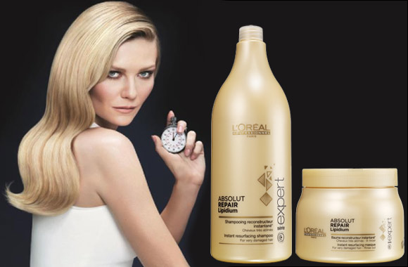 Absolut Repair Lipidium the new professional hair care service for 100% repair of hair damage in just one salon protocol