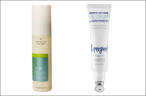 SUNDÃRI's Neem and Triphala body Oil and Supergoop!� Advanced SPF 40 Anti-Aging Eye Cream