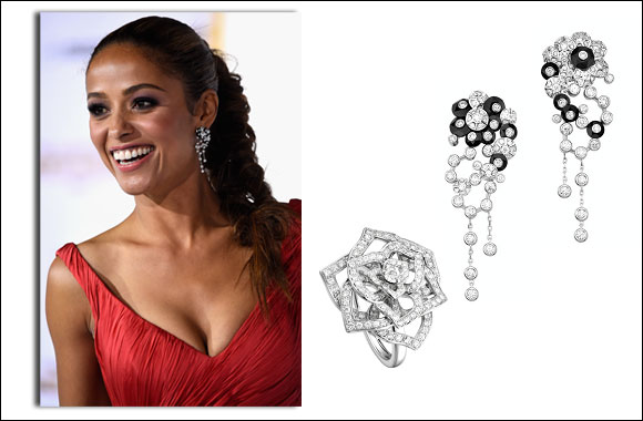 Meta Golding Shines in Piaget at 'The Hunger Games: Mockingjay - Part 1' Premiere