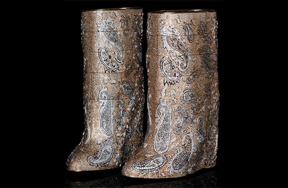 Not made for walking! US$3.1Million boots on display at Dubai International Jewellery Week