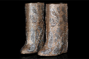 Not made for walking! US$3.1Million boots on display at Dubai International Jewellery Week