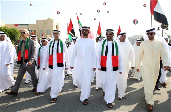 Crown Prince of Ajman Witnesses the 43rd UAE National Day Celebrations at Ajman University